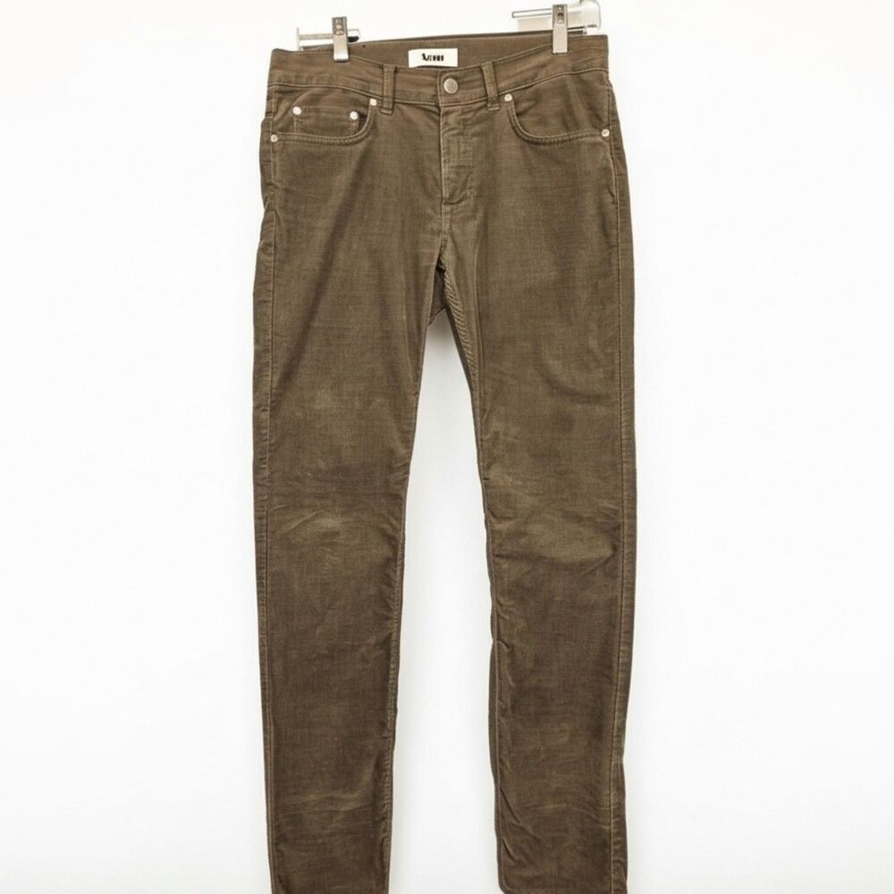 ACNE ace cord beige 31/32 Slim Straight Courdory Pants Brown Small Designer
